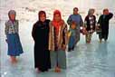 Kurdish women at the Pamukkale hotsprings.  Denizli, Turkey